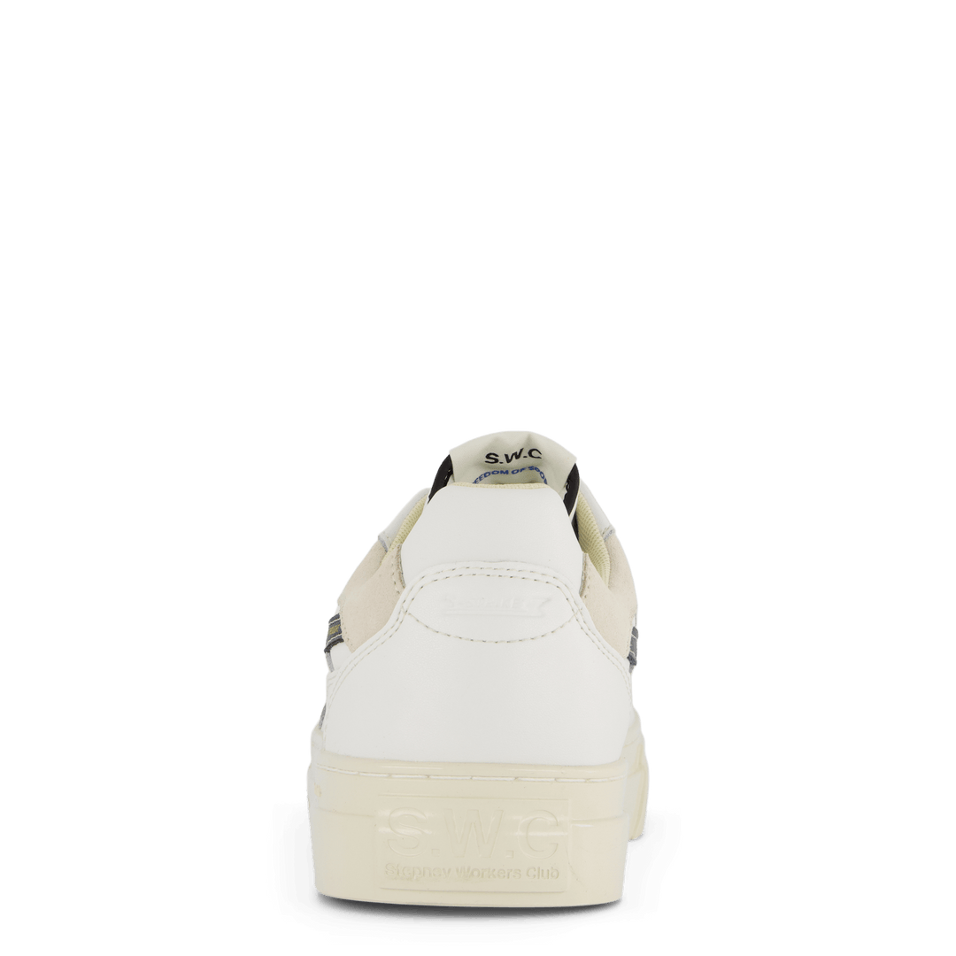Perle S-strike Leder Wht/blk