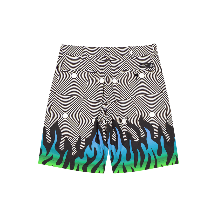 Nh X Dsc . Flammenmuster Kurz Schwarz