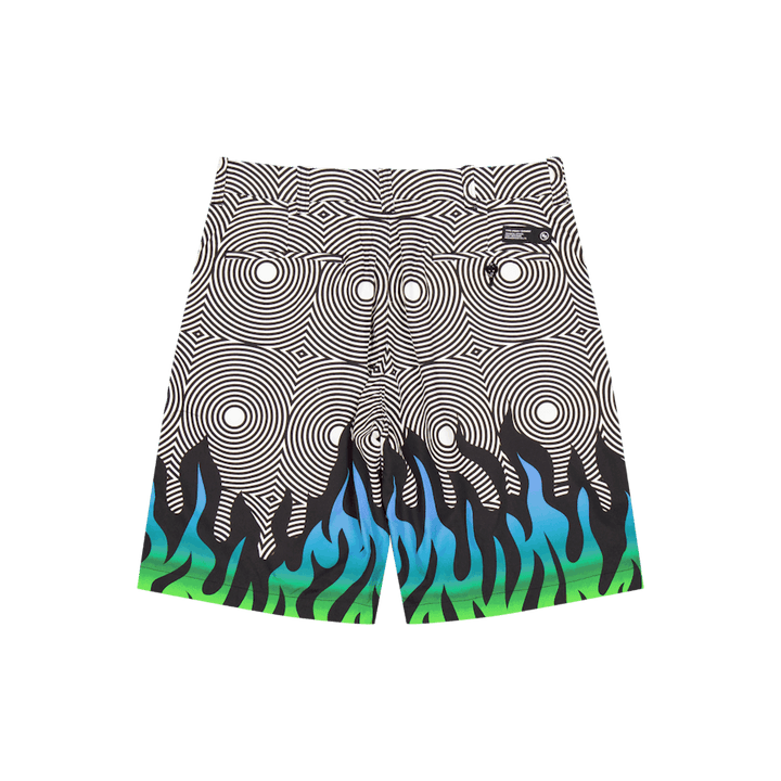 Nh X Dsc . Flammenmuster Kurz Schwarz