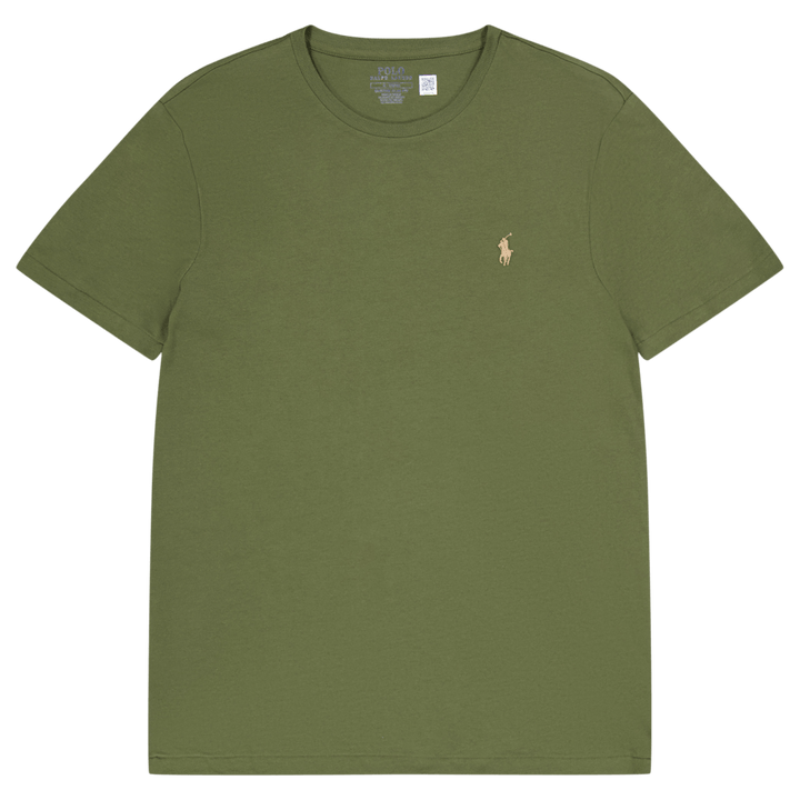 Vlastní tričko Slim Fit Jersey Crewneck T-Shirt Dark Sage