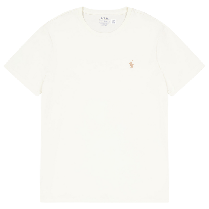 Vlastné tričko Slim Fit Jersey Crewneck T-Shirt Parchment Cream
