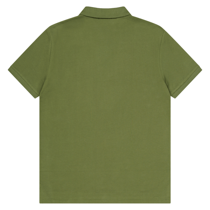 Custom Slim Fit Mesh Polo Shirt Dark Sage