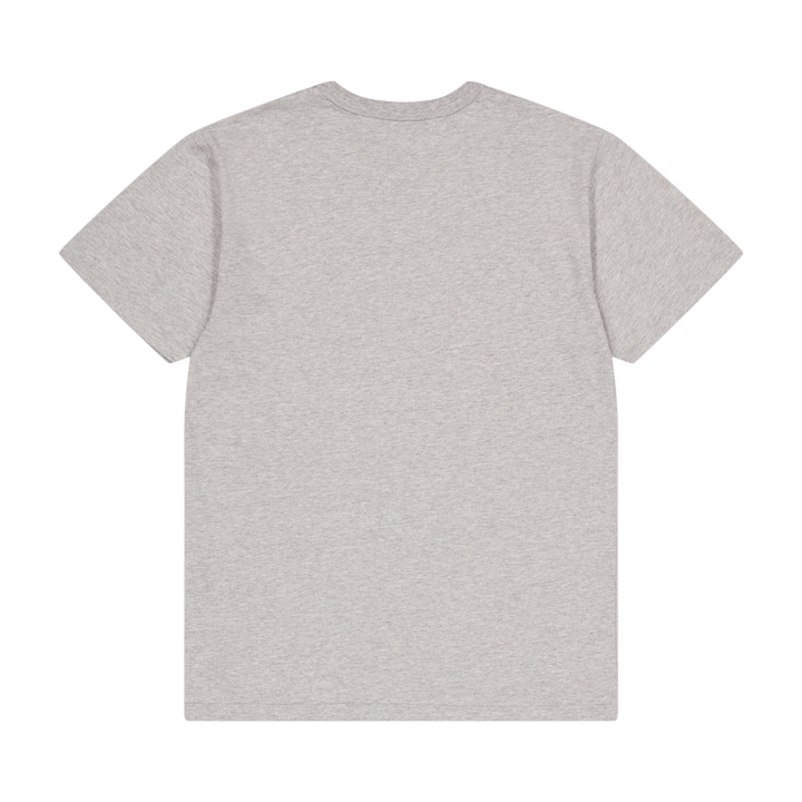 T-shirt clássica com emblema de cabeça de raposa Melange cinzenta