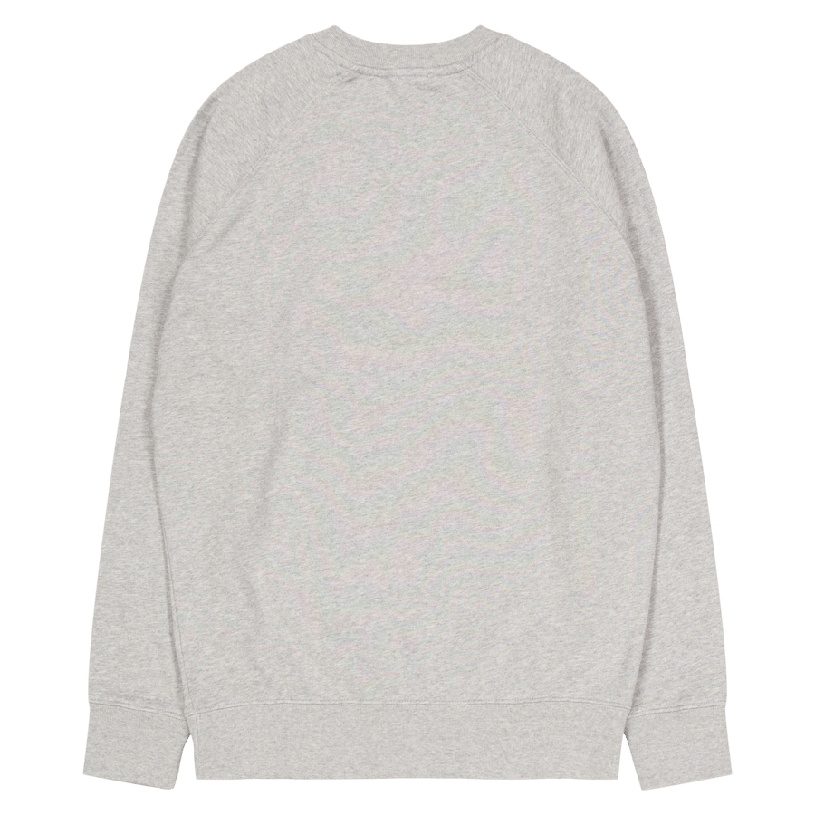 Fox Head Patch Klassischer Pullover Grau Melange