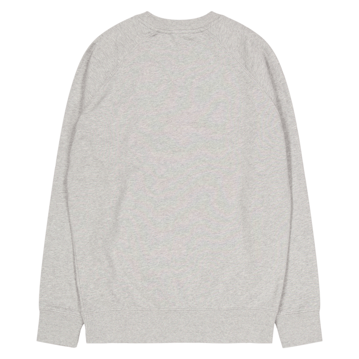 Fox Head Patch Klassischer Pullover Grau Melange