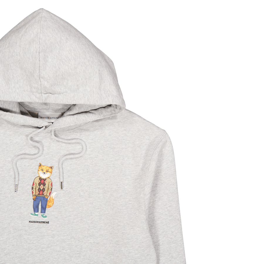 Dressed Fox Regular Hoodie Lig Grau Melange