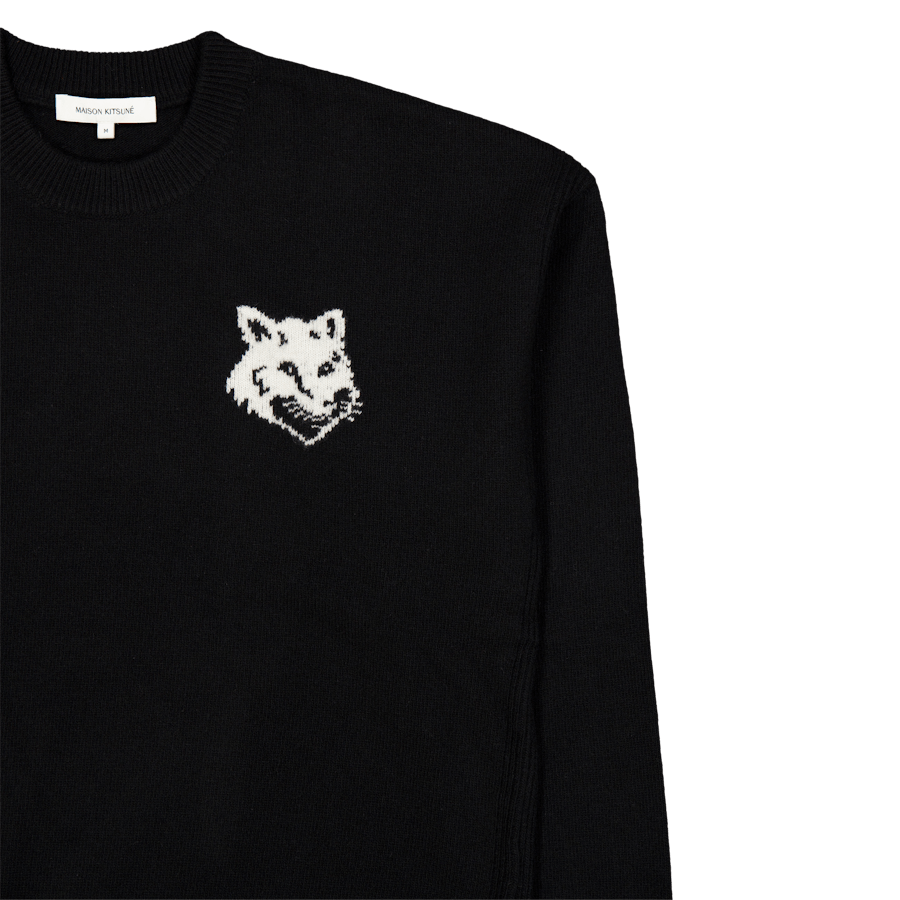 Fox Head Intarsia Comfort Jump Noir