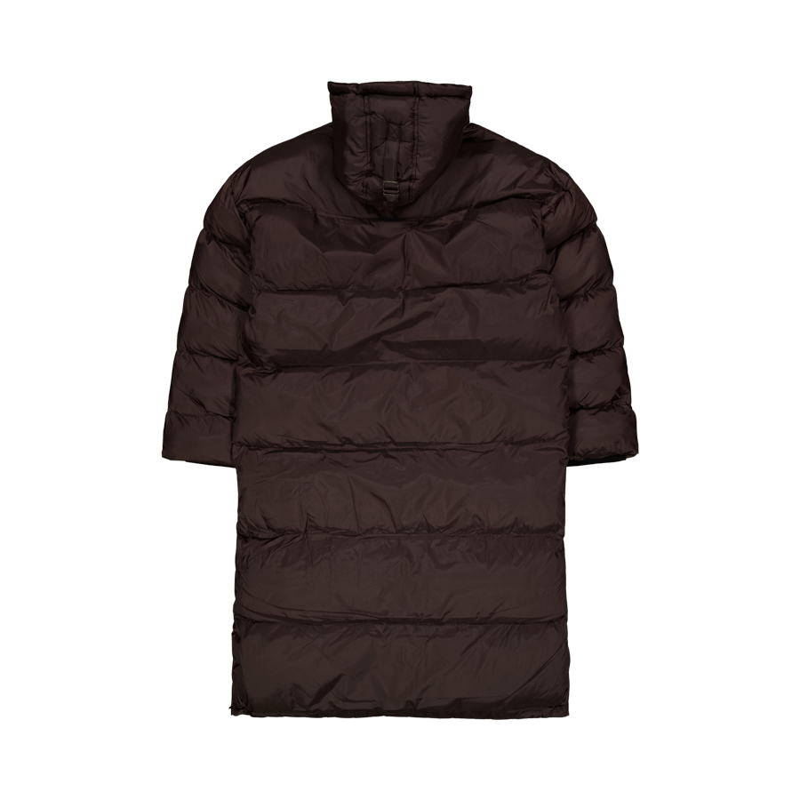 Doudoune Capuche Extra Long Shot Marron Foncé