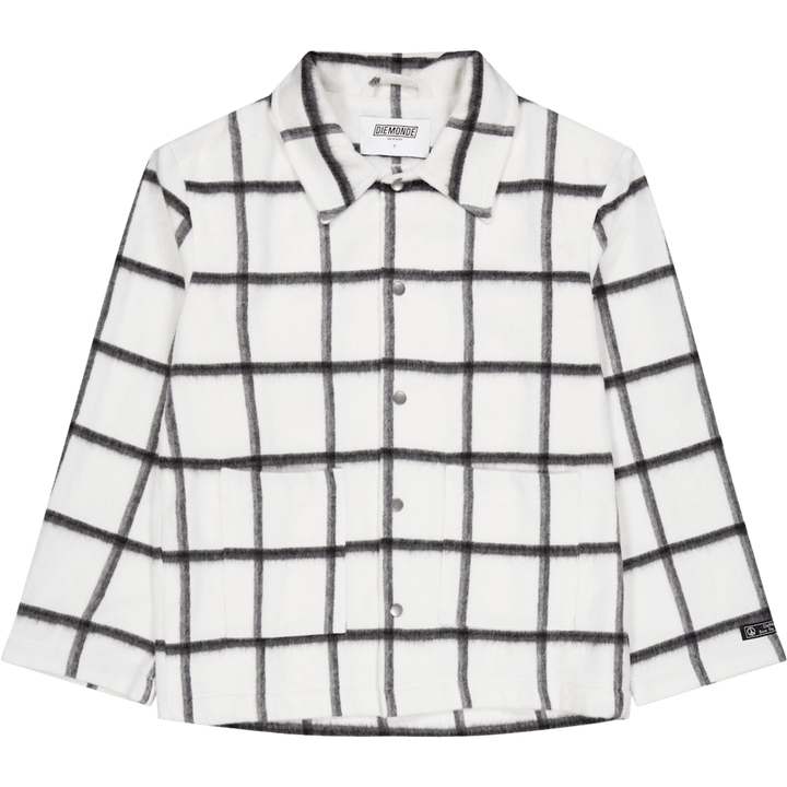 Bafaka Plaid - Jacke Weiß Karomuster