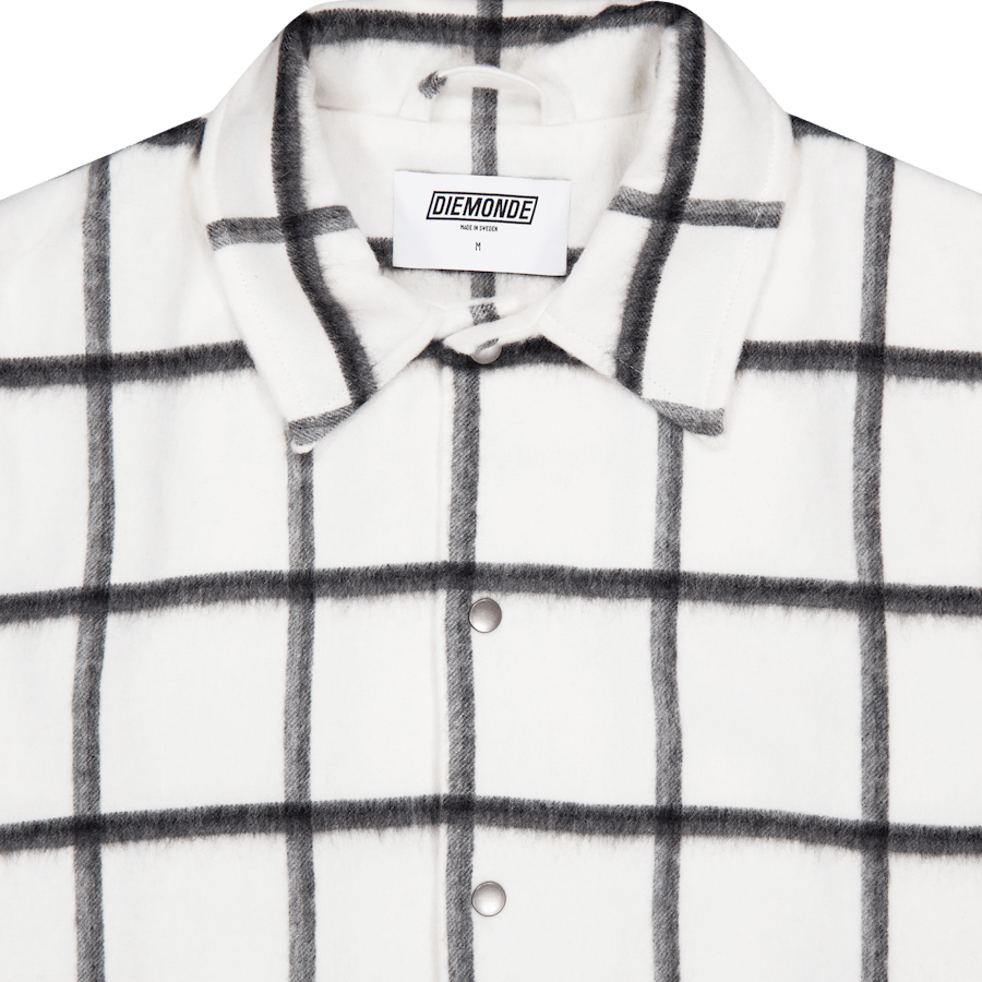 Bafaka Plaid - Jacke Weiß Karomuster