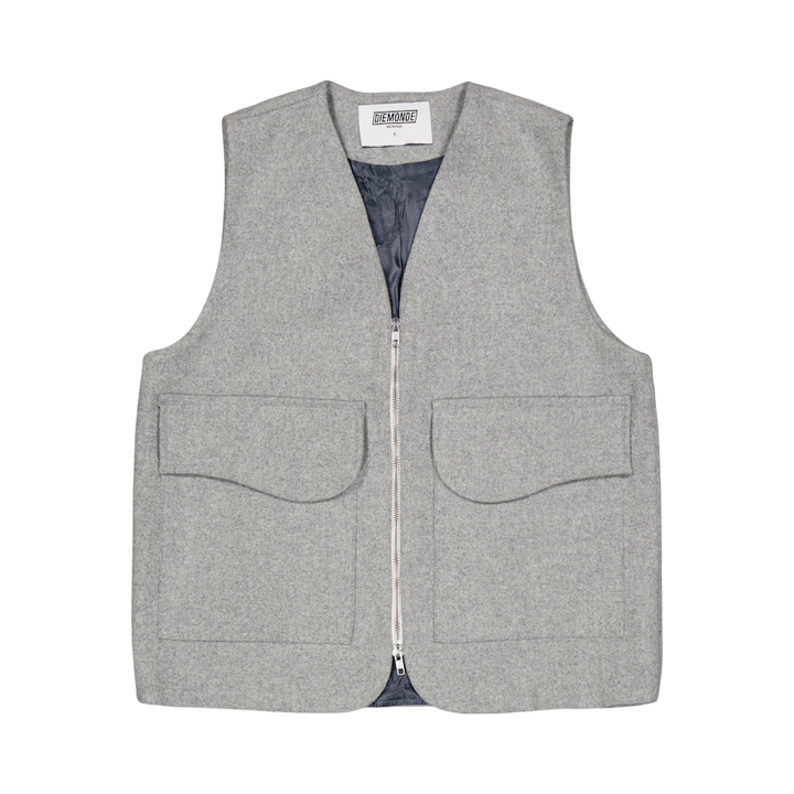 Jakt - Chaleco de lana gris