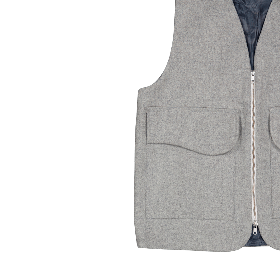 Jakt - Chaleco de lana gris