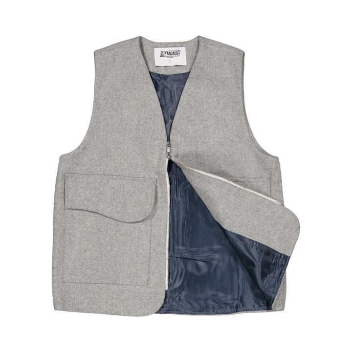 Jakt - Chaleco de lana gris