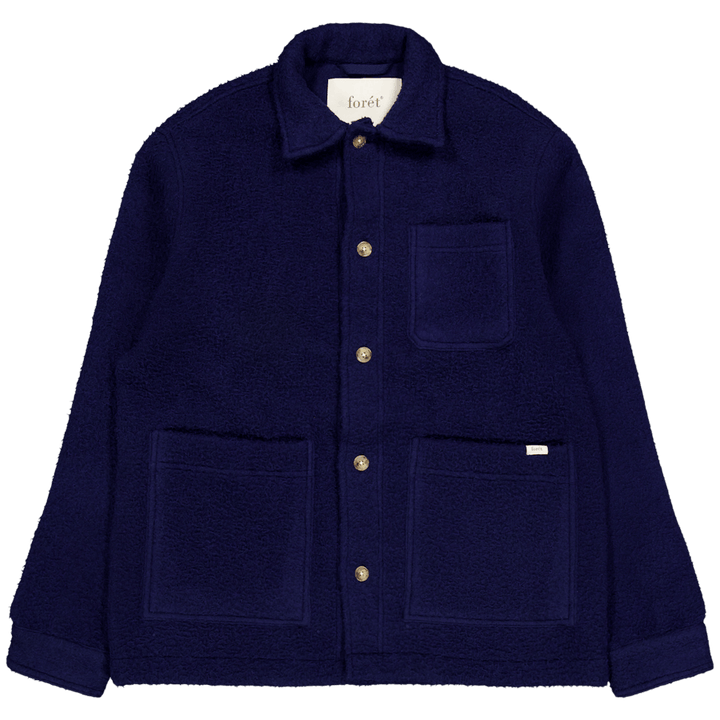Stay Wool Overshirt Navy