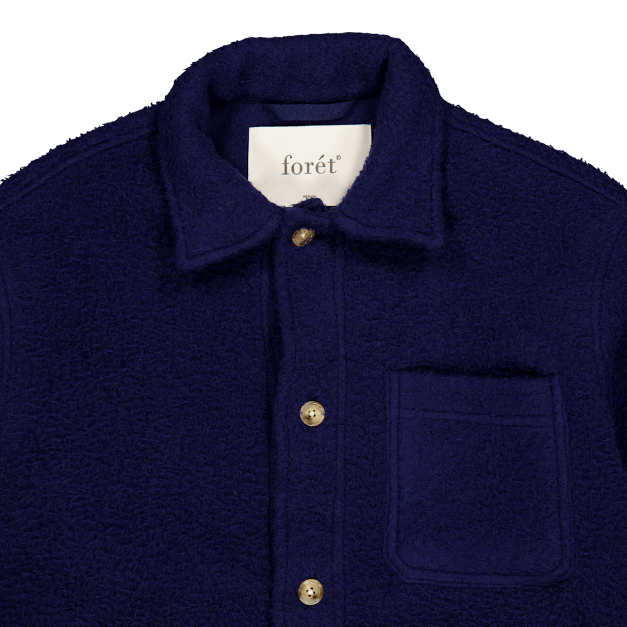 Stay Wool Overshirt Navy