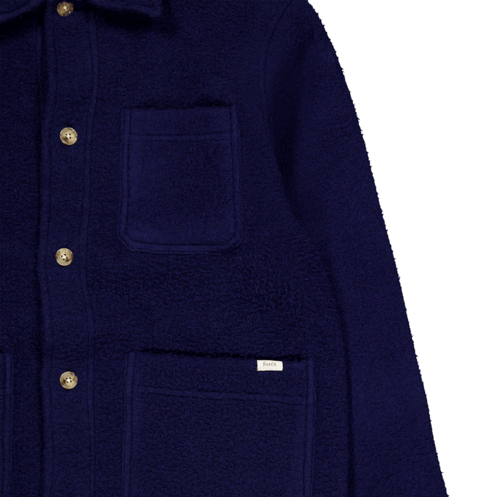 Stay Wool Overshirt Navy