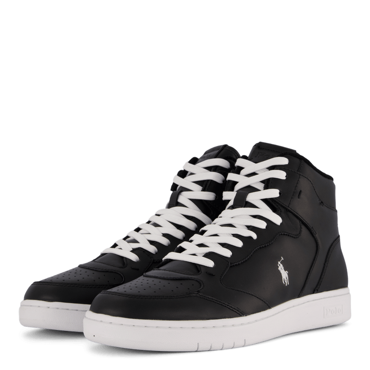 Court Leather High-Top Sneaker Svart / Hvit PP