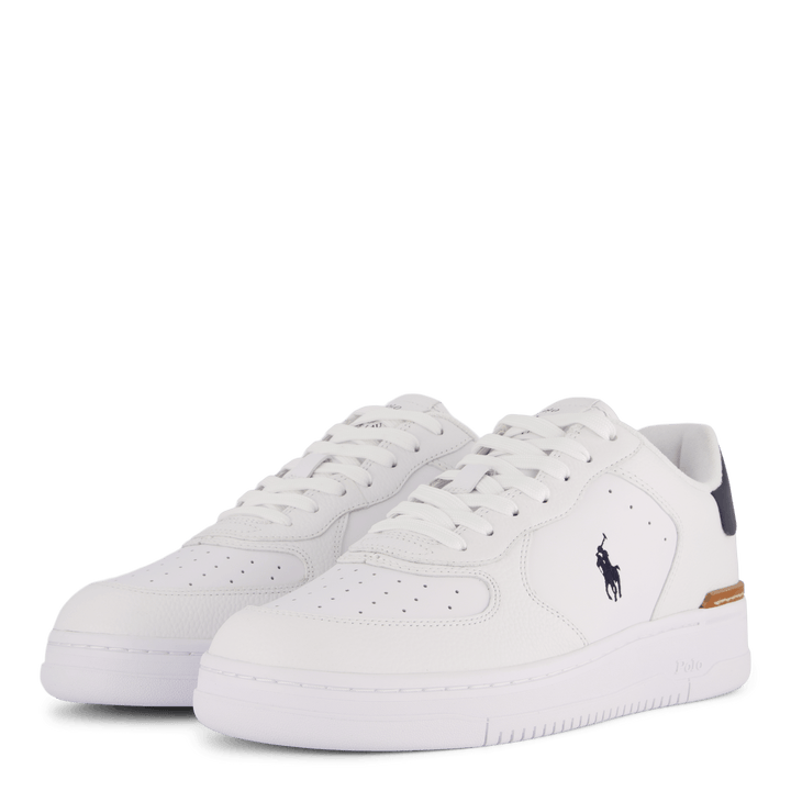Masters Court Leather Sneaker White/Navy PP