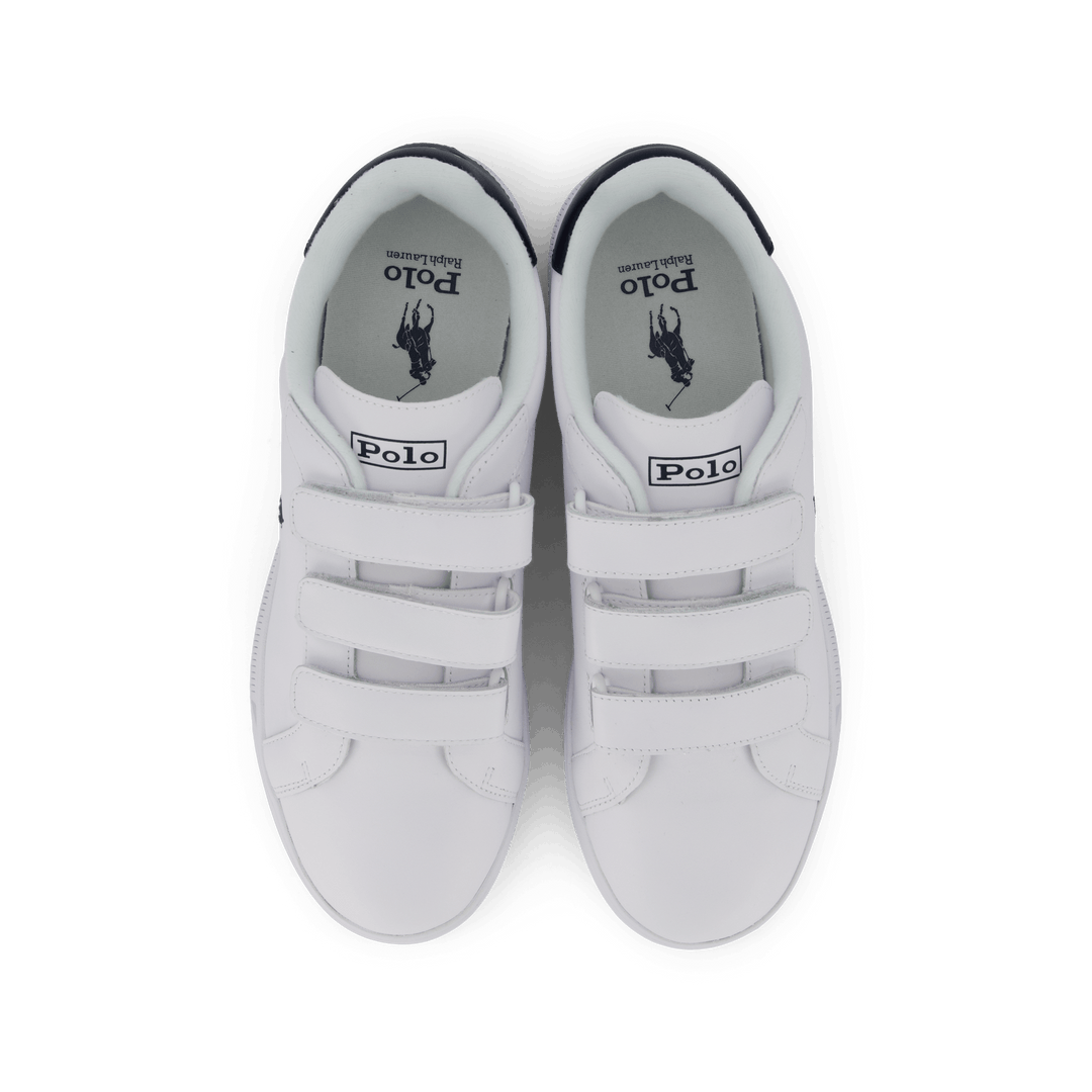 Skórzane sneakersy Heritage Court II biały / granatowy
