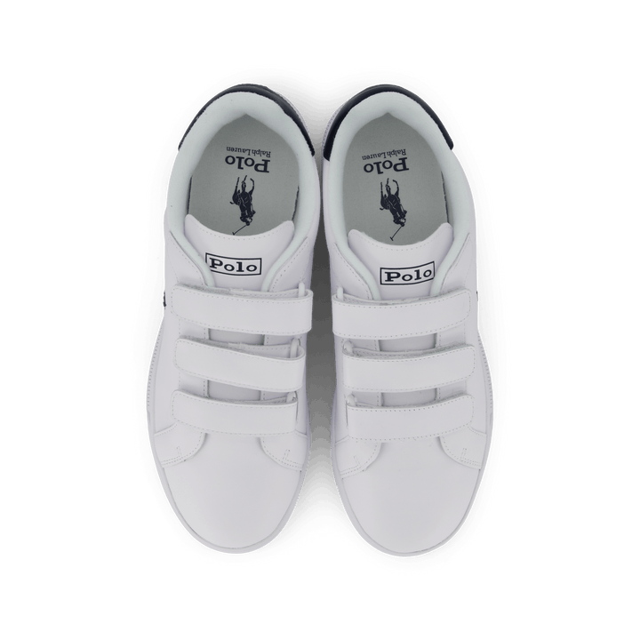 Skórzane sneakersy Heritage Court II biały / granatowy