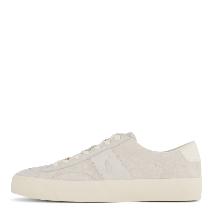 Baskets Sayer en daim poilu blanc