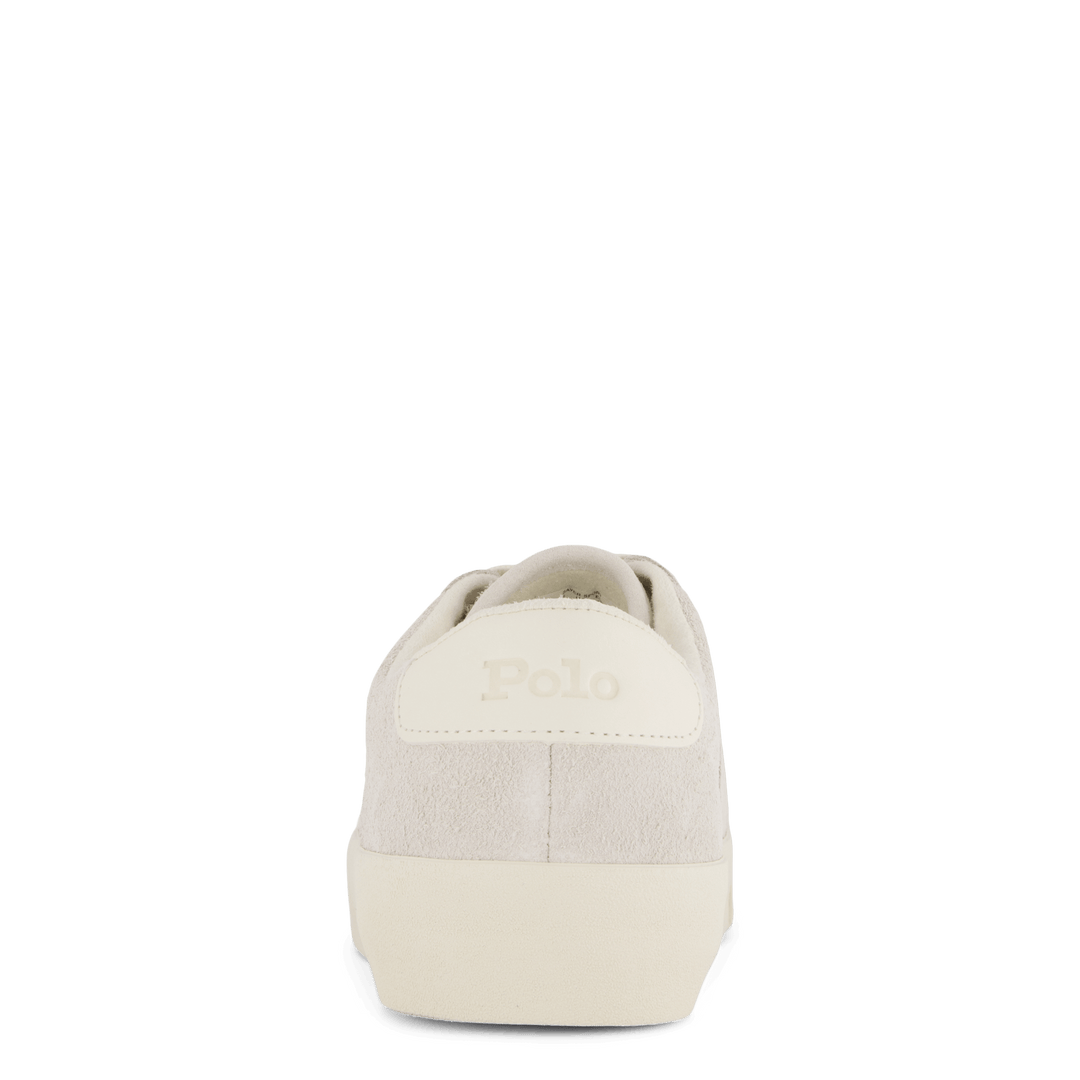 Baskets Sayer en daim poilu blanc