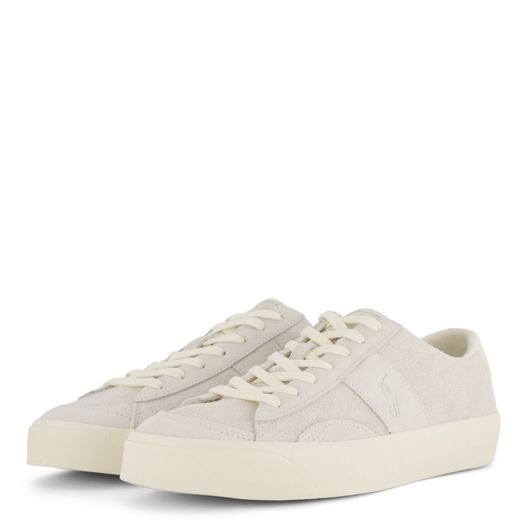 Baskets Sayer en daim poilu blanc