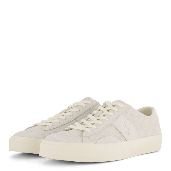 Baskets Sayer en daim poilu blanc