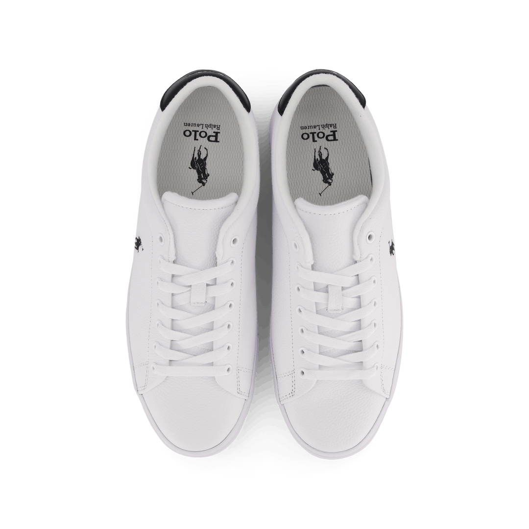 Cuir vieilli blanc / noir