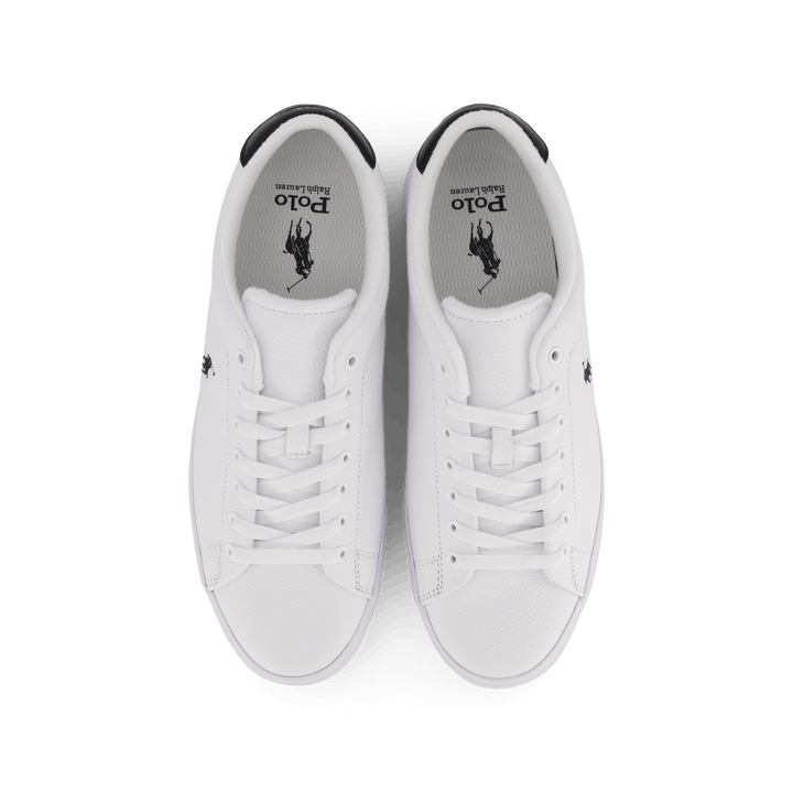 Cuir vieilli blanc / noir