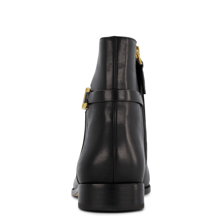 Briela Burnished Leather Bootie Black