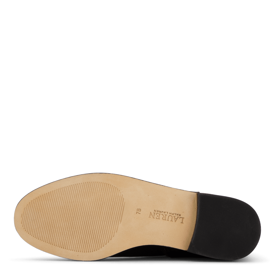 Briela Burnished Leather Bootie Black