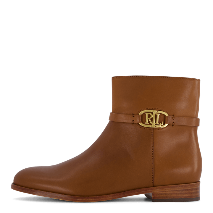 Briela Brüniertes Leder Bootie Deep Saddle Tan