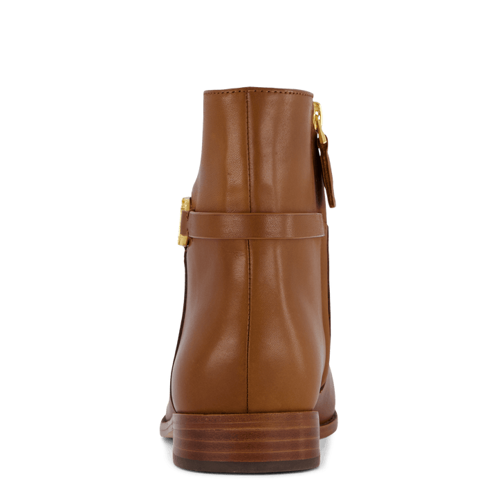 Briela Brüniertes Leder Bootie Deep Saddle Tan