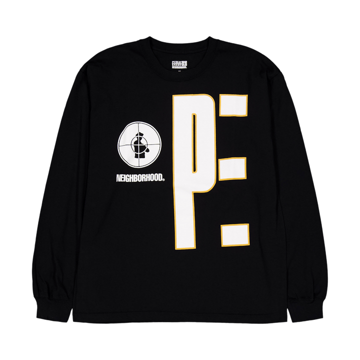 Nh X Ennemi public. T-shirt Ls-1 Noir