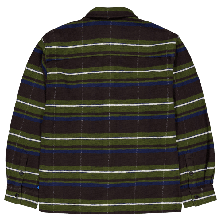 Stripe Flannel Shirt Green