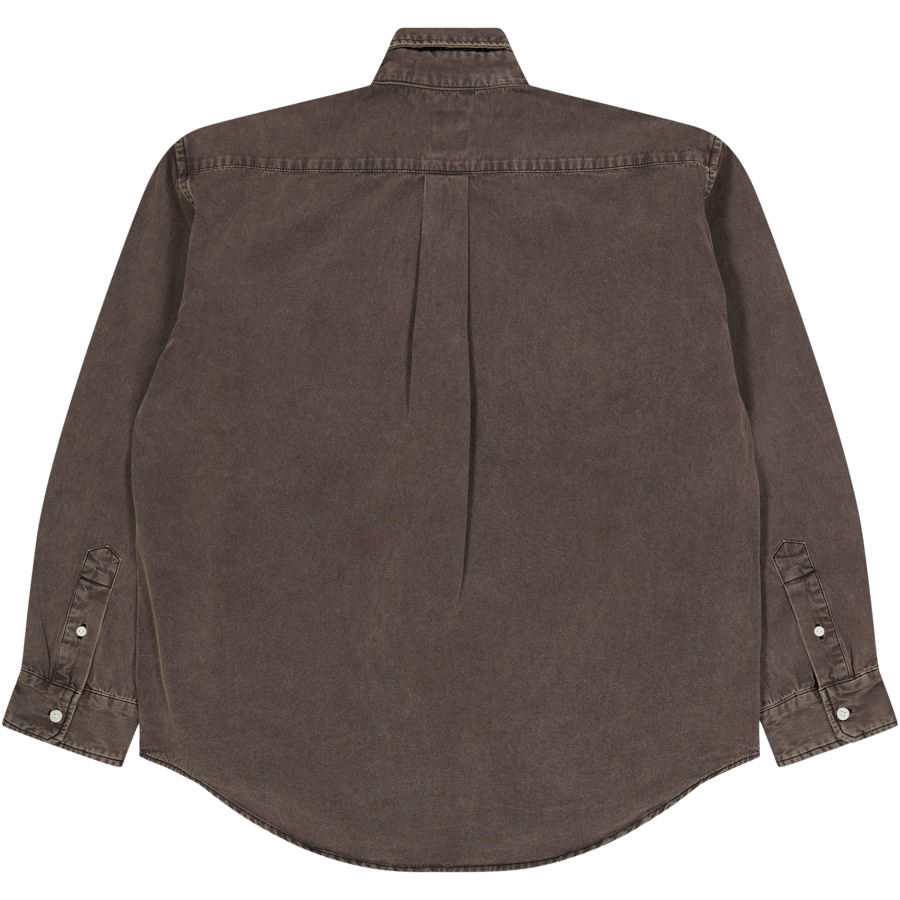 Garment Dyed Oxford Shirt Charcoal
