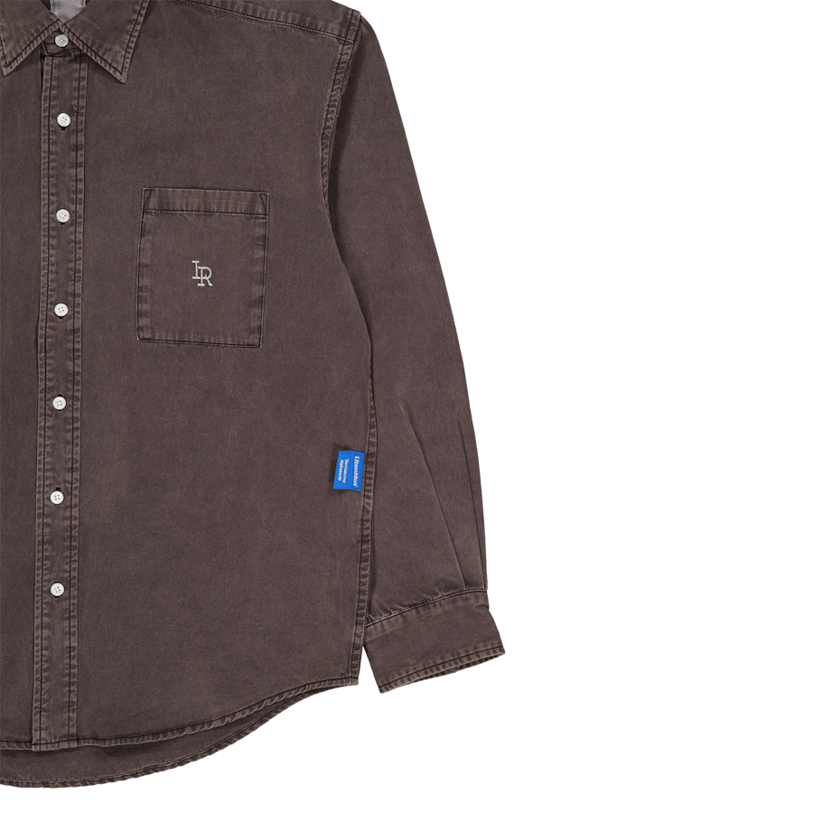 Garment Dyed Oxford Shirt Charcoal