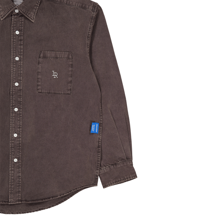 Garment Dyed Oxford Shirt Charcoal