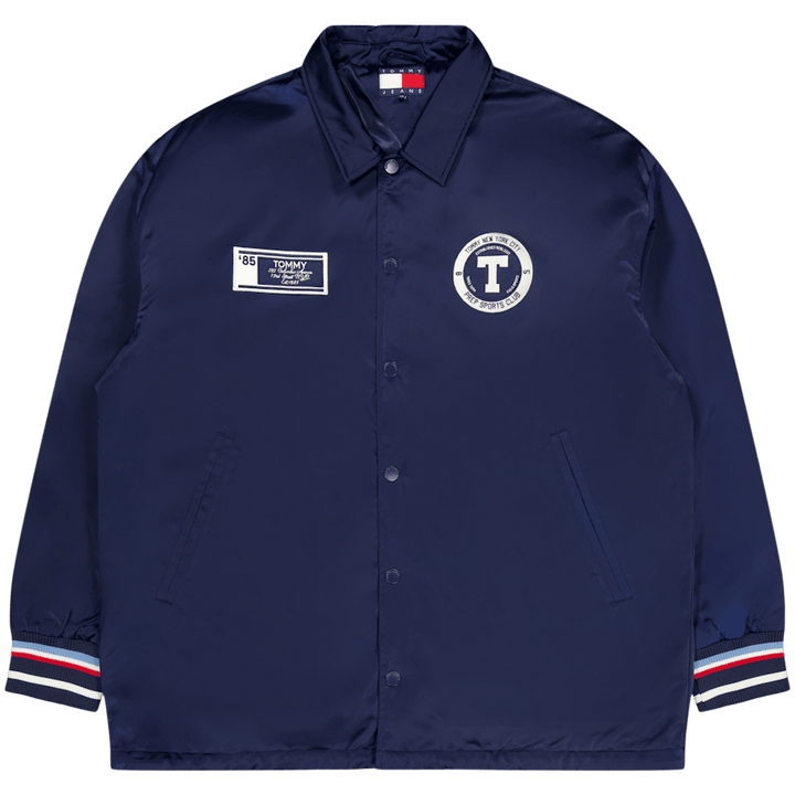 Veste d'entraîneur longue universitaire Tjcu Carbon Navy