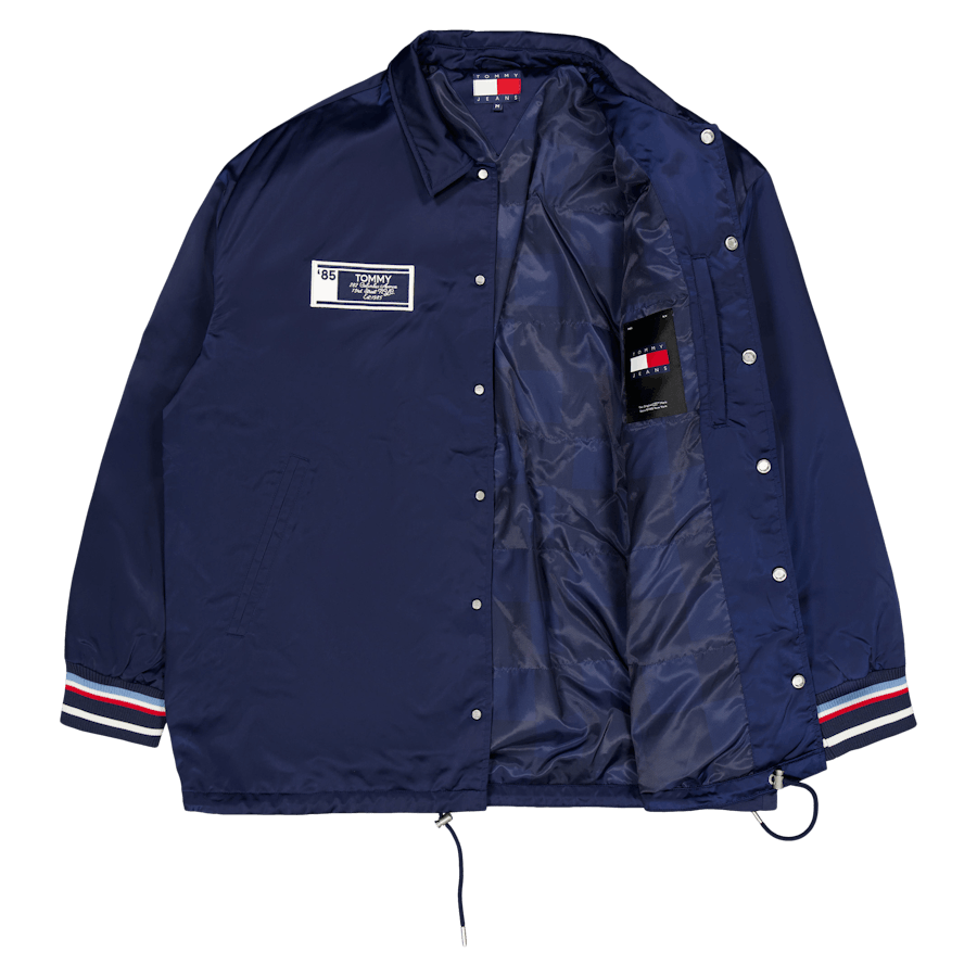 Veste d'entraîneur longue universitaire Tjcu Carbon Navy