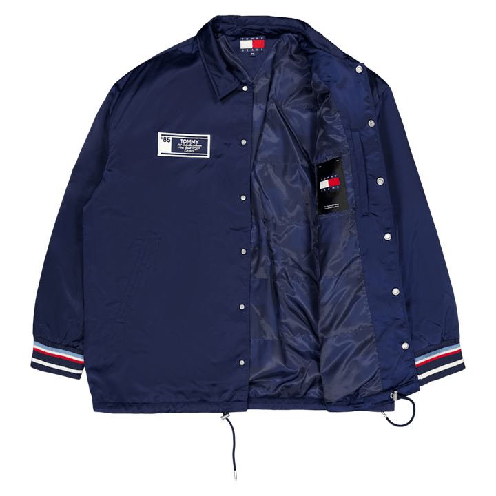 Veste d'entraîneur longue universitaire Tjcu Carbon Navy