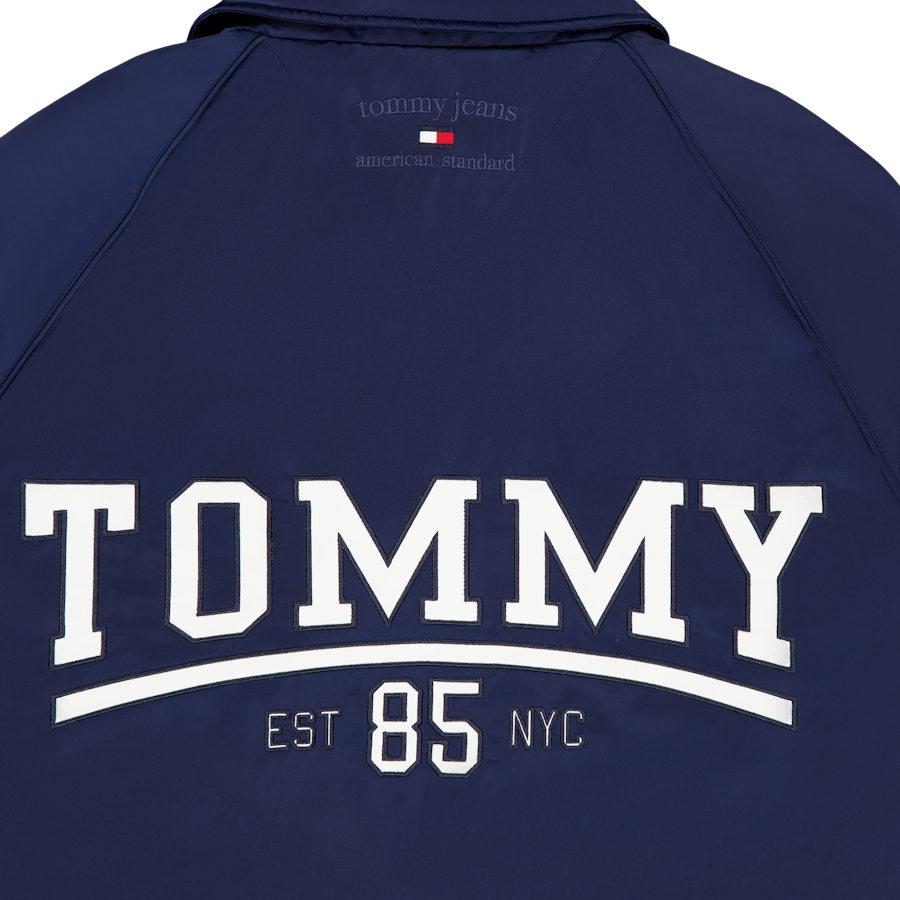 Veste d'entraîneur longue universitaire Tjcu Carbon Navy