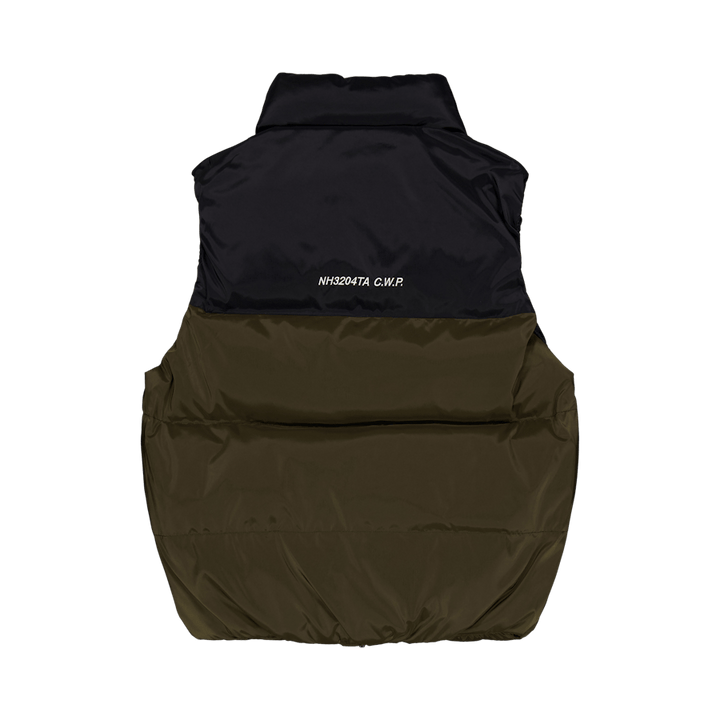 Gilet classique en duvet vert olive