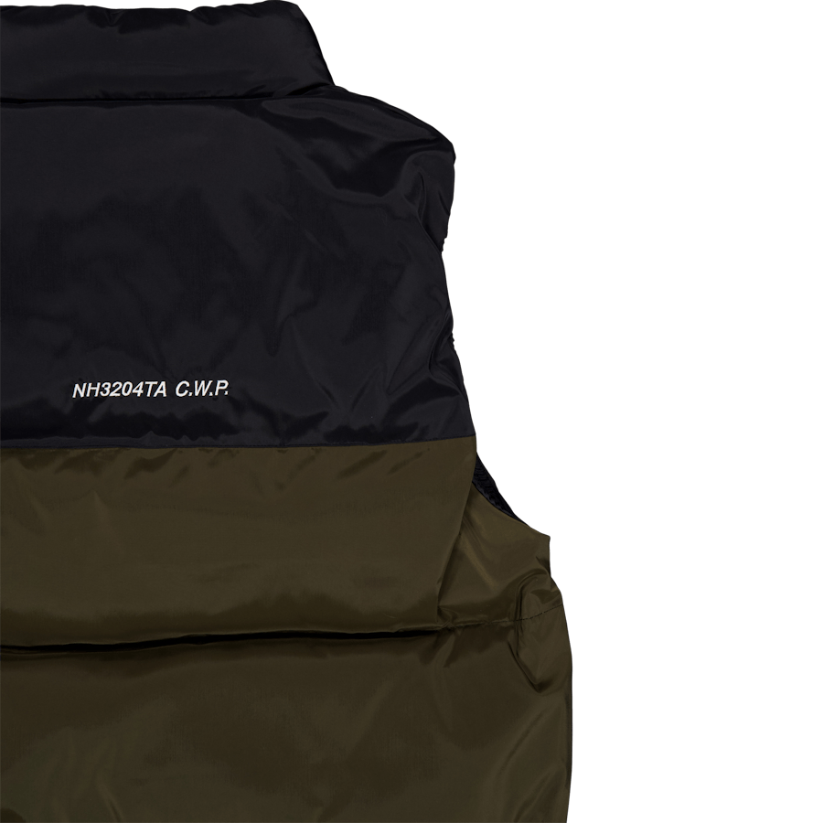 Gilet classique en duvet vert olive