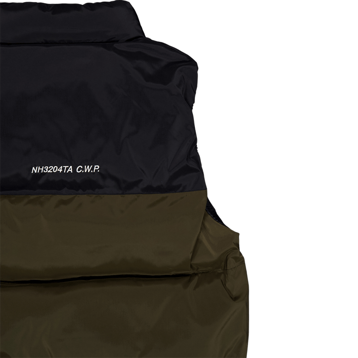 Gilet classique en duvet vert olive