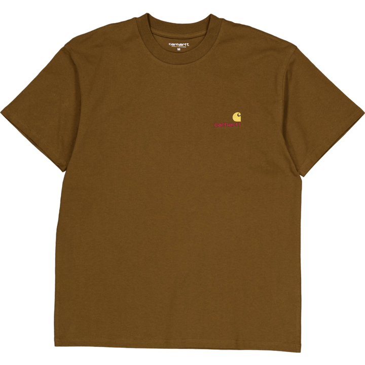 T-shirt à manches courtes avec inscription américaine « Bois de construction »