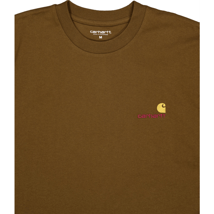 T-shirt à manches courtes avec inscription américaine « Bois de construction »