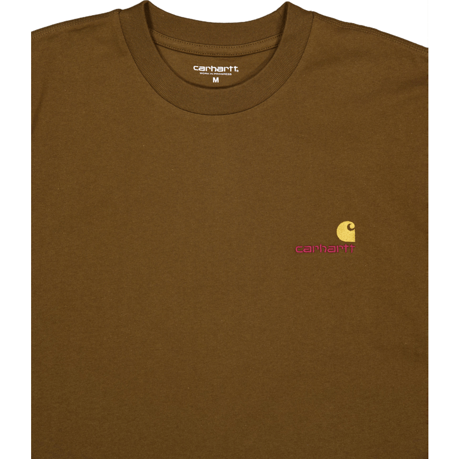 T-shirt à manches courtes avec inscription américaine « Bois de construction »