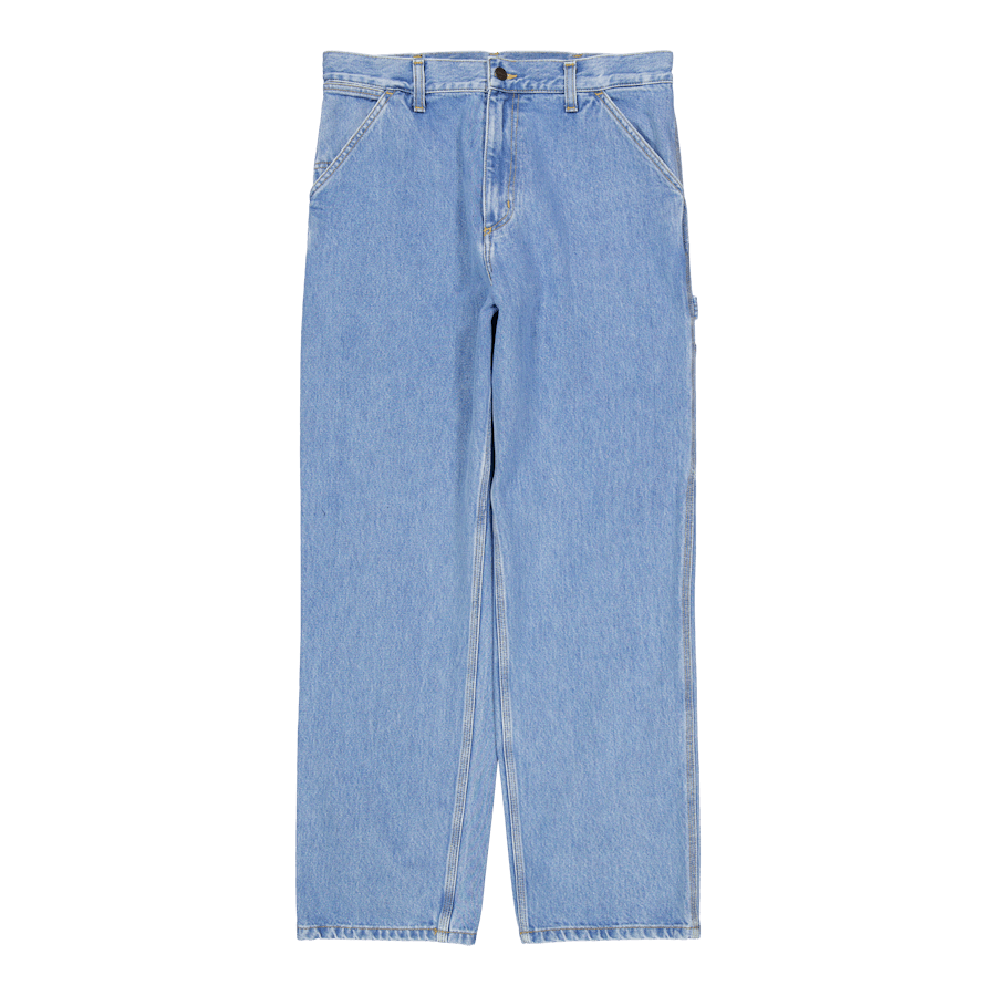 Pantalone monogamba blu